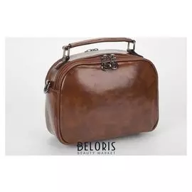 Сумка жен L-021, 23*10*15, 2 отд на молнии, н/карман, длин ремень, рыжий