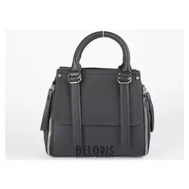 Сумка жен L- 109, отд на молнии, н/карман, длин ремень, черный