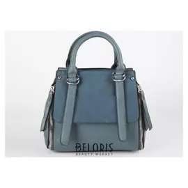 Сумка жен L- 109, отд на молнии, н/карман, длин ремень, синий