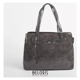 Сумка жен L-12526, 37*13*22, отд на молнии, н/карман, серый