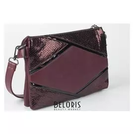 Сумка жен L-19105, 24*3*17, отд на молнии, длин ремень, бордовый