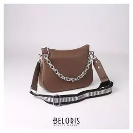 Сумка жен L-20109, 28*8*20, отд на молнии, н/карман, хаки