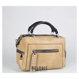 Сумка жен L-2026, 25*11*20, отд на молнии, 3 н/кармана, длин ремень, бежевый