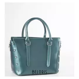 Сумка жен L- 50568, отд на молнии, н/карман, длин ремень, зеленый