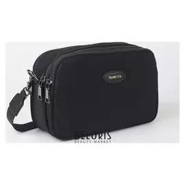 Сумка жен L-6004, 24*8*15, 3 отд на молнии, регул ремень, черный