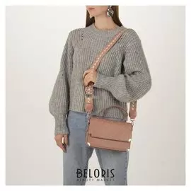 Сумка жен L-6258, 23*9*18, отд на молнии, длин ремень, розовый