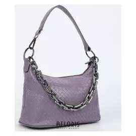 Сумка жен L-80858, 29*15*19, отд на молнии, длин ремень, н/карман, фиолетовый