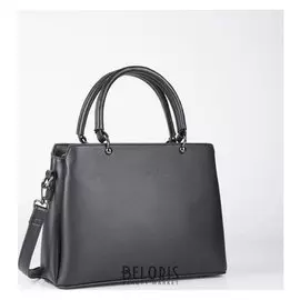 Сумка жен L-8103, 29*11*33, отд на молнии, н/карман, длин ремень, черный