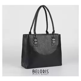 Сумка жен L-8913, 35*13*26, отд на молнии, длин ремень, черный