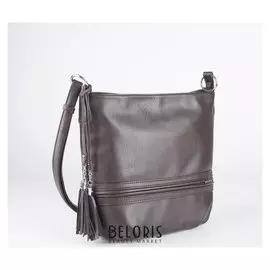 Сумка жен L-892607, 33*14*27, отд на молнии, 2 н/кармана, регул ремень, коричневый