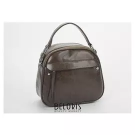 Сумка жен L-9047, 22*8*19, 2 отд на молнии, н/карман, длин ремень, серый