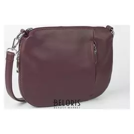 Сумка жен L-947, отд на молнии, н/карман, регул ремень, бордовый