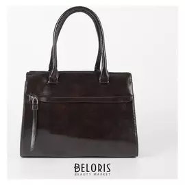 Сумка жен L- 9555-1, отд на молнии, 2 н/кармана, длин ремень, коричневый