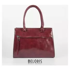 Сумка жен L- 9555-1, отд на молнии, 2 н/кармана, длин ремень, красный