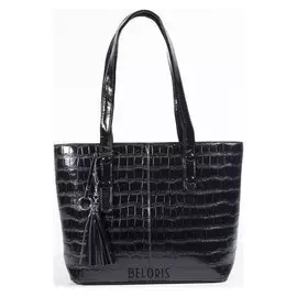 Сумка жен L-9776, 38*13*25, отд на молнии, н/карман, черный