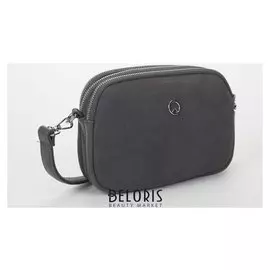 Сумка жен L-9946, 22*5*16, 2 отд на молнии, н/карман, серый замша