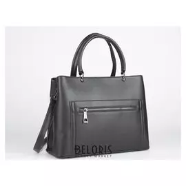 Сумка жен L-9993, 33*14*38, отд на молнии, 2 н/карман, черный