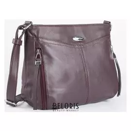 Сумка жен L-w021,30*2*20, отд на молнии, 3 н/карман, регул ремень, бордовый