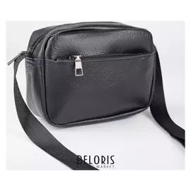 Сумка жен орландо, 20*6*14, отд на молнии, длин ремень, черный