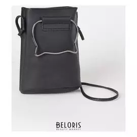 Сумка женская, длинный ремень, цвет чёрный