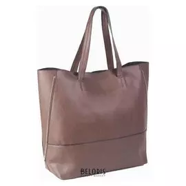 Сумка женская на кнопке, 1 отдел с расширением, цвет коричневый