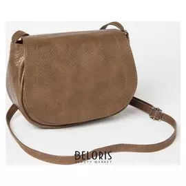 Сумка женская, отдел на клапане, цвет коричневый