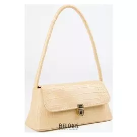Сумка женская, отдел на клапане, цвет молочный