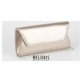 Сумка женская, отдел на клапане, длинная цепь, цвет бежевый