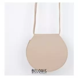 Сумка женская, отдел на клапане, длинный ремень, цвет бежевый