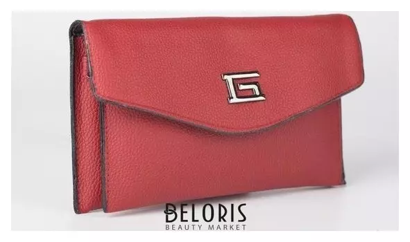 Сумка женская, отдел на клапане, длинный ремень, цвет бордовый