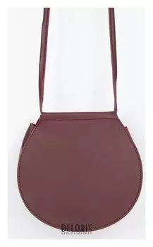 Сумка женская, отдел на клапане, длинный ремень, цвет бордовый