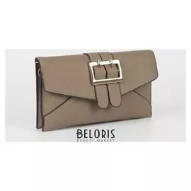 Сумка женская, отдел на клапане, длинный ремень, цвет коричневый