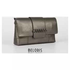 Сумка женская, отдел на клапане, длинный ремень, цвет коричневый