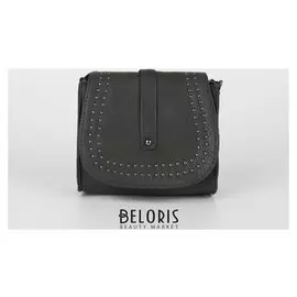 Сумка женская, отдел на клапане, длинный ремень, цвет зелёный