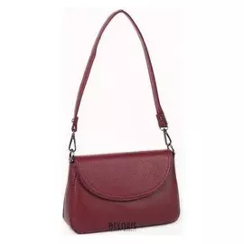 Сумка женская, отдел на клапане, наружный карман, цвет красный