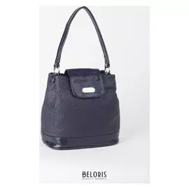 Сумка женская, отдел на клапане, наружный карман, цвет синий