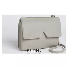 Сумка женская, отдел на магните, регулируемый ремень, цвет серый