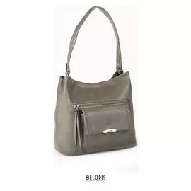 Сумка женская, отдел на молнии, 2 наружных кармана, цвет хаки