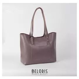 Сумка женская, отдел на молнии, 2 наружных кармана, цвет пудра