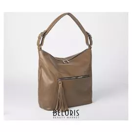 Сумка женская, отдел на молнии, 2 наружных кармана, цвет рыжий