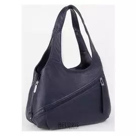 Сумка женская, отдел на молнии, 2 наружных кармана, цвет синий