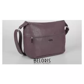 Сумка женская, отдел на молнии, 2 наружных кармана, регулируемый ремень, цвет сиреневый