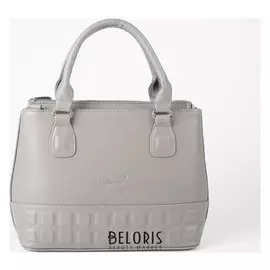 Сумка женская, отдел на молнии, 2 отдела на магните, наружный карман, цвет серый