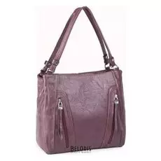 Сумка женская, отдел на молнии, 3 наружных кармана, цвет бордовый