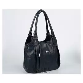 Сумка женская, отдел на молнии, 3 наружных кармана, цвет синий