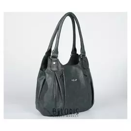 Сумка женская, отдел на молнии, 3 наружных кармана, цвет зелёный