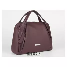 Сумка женская, отдел на молнии, 3 наружных кармана, длинный ремень, цвет бордовый