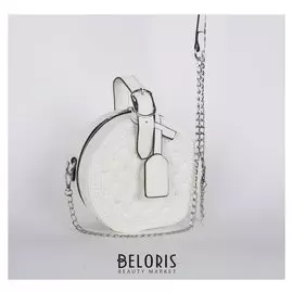 Сумка женская, отдел на молнии, цвет белый