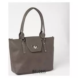 Сумка женская, отдел на молнии, цвет серый