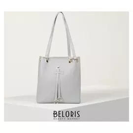 Сумка женская, отдел на молнии, цвет серый